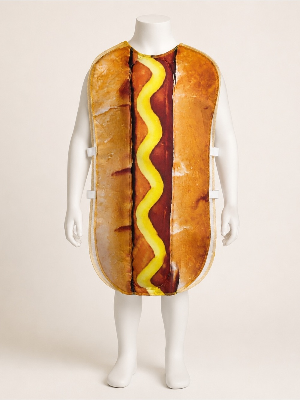 Kids Hot Dog Halloween Costume with Mustard Size Medium